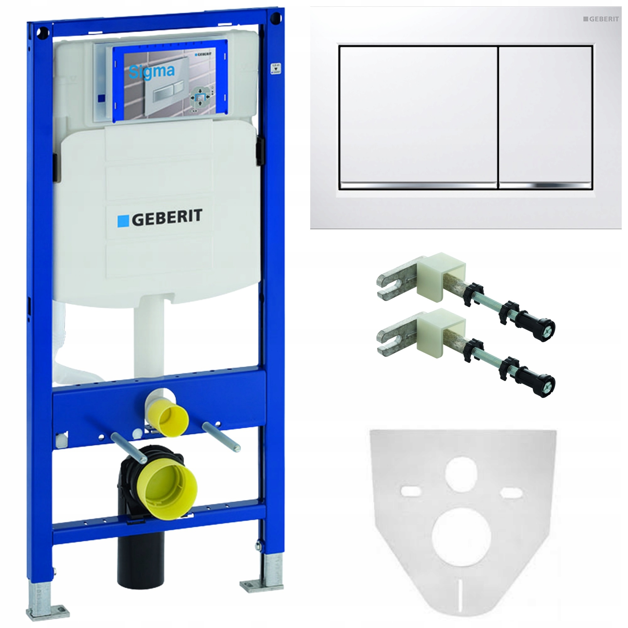 GEBERIT tlačidlo FRAME WC SIGMA 30 matnej bielej
