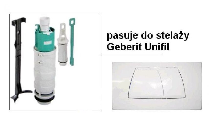 Podomietkový WC modul -  Geberit Twico Odtokový ventil pre stojany Unifil