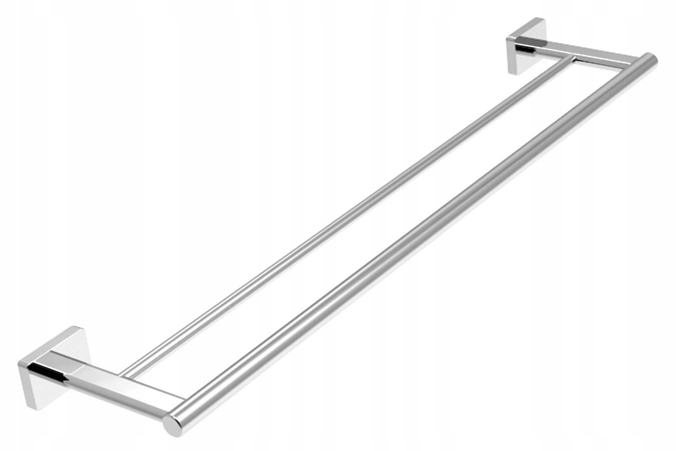 Greta Double Towel Hanger 60 cm, Chrome AGR