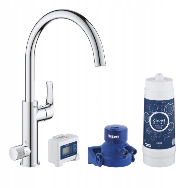 Kuchynské batérie - Grohe Blue Pure Eurosmart 30383000 Chrome ++ Set