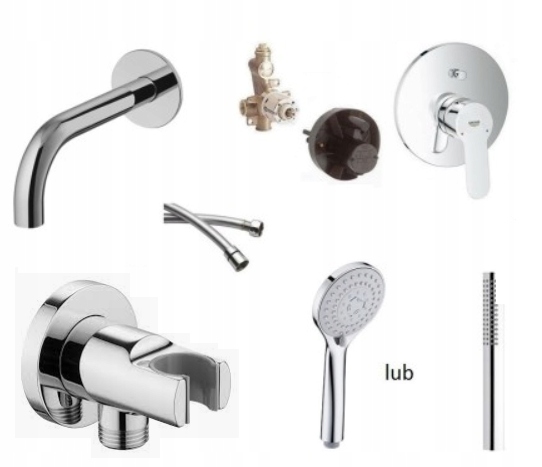 Vaňová batéria - GROHE FLUSH SET BauEdge vaňa Omnires
