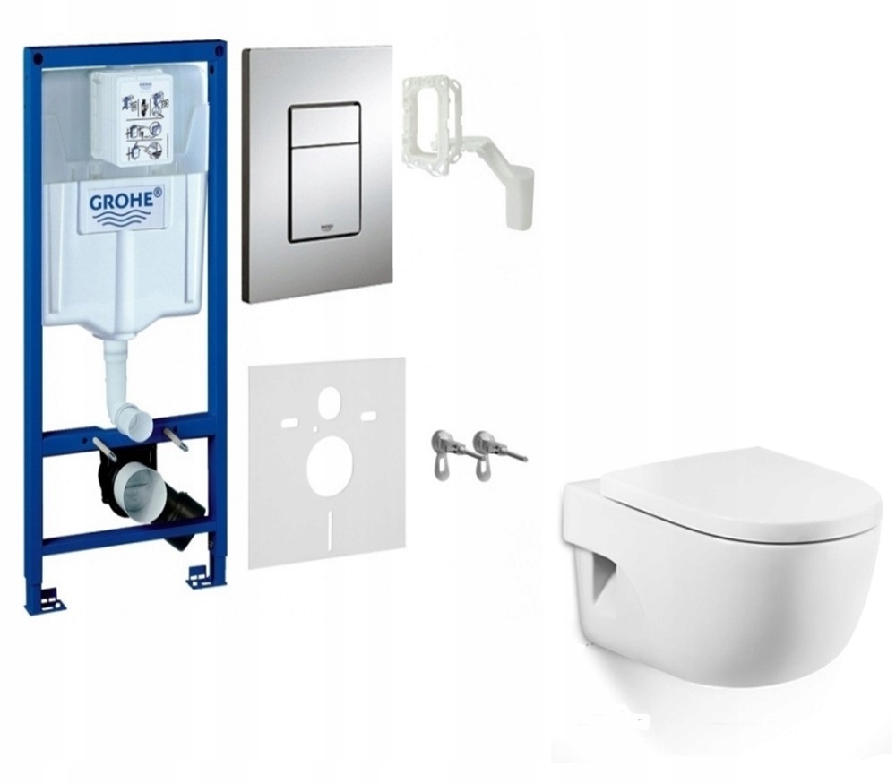 WC misa - GROHE RAPID SKATE + ROCA MERIDIAN COMPACTO 48 + W / O