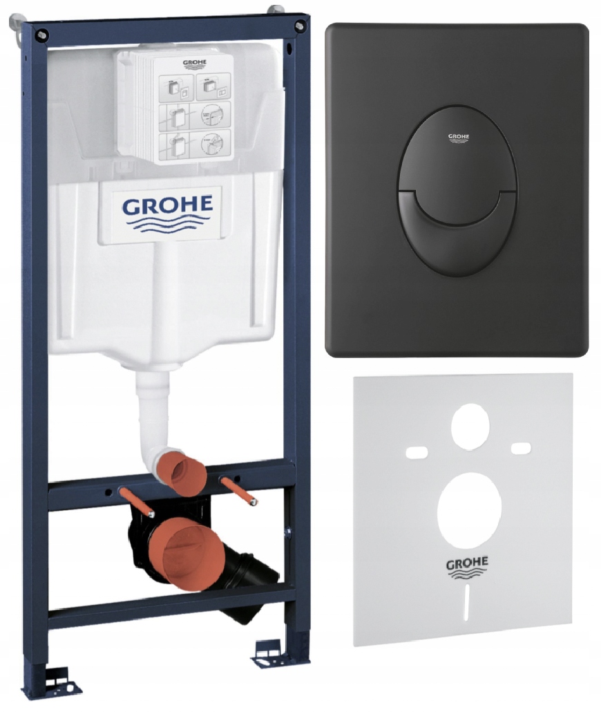 Splachovacie WC tlačítko -  Grohe Skate Air Solido SL 4W1 39069000.37131000.38