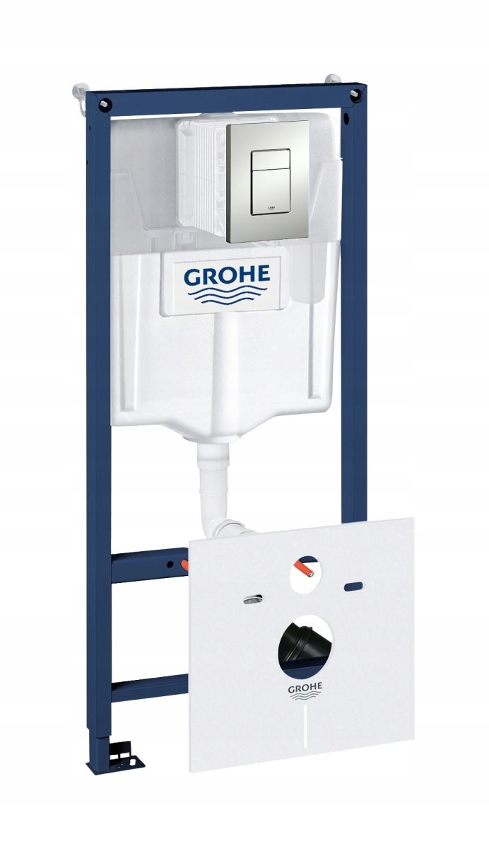 Podomietkový WC modul -  Grohe doplnok 5in1 + tlačidlo Chrome Mat