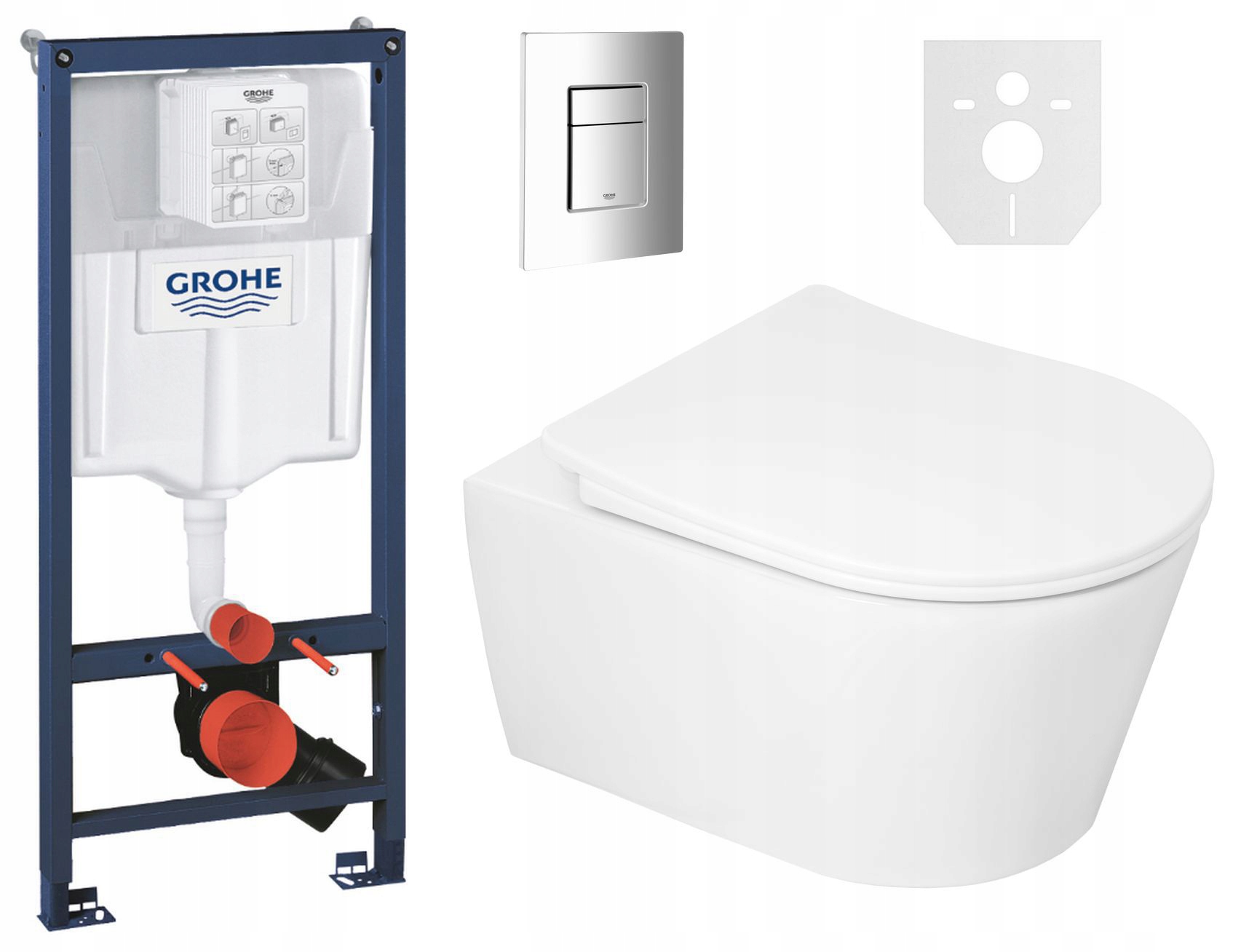 WC misa - ZÁVEREČNÁ WC MISKA CARLO MINI RIMLESS ZÁKLADNÁ REA