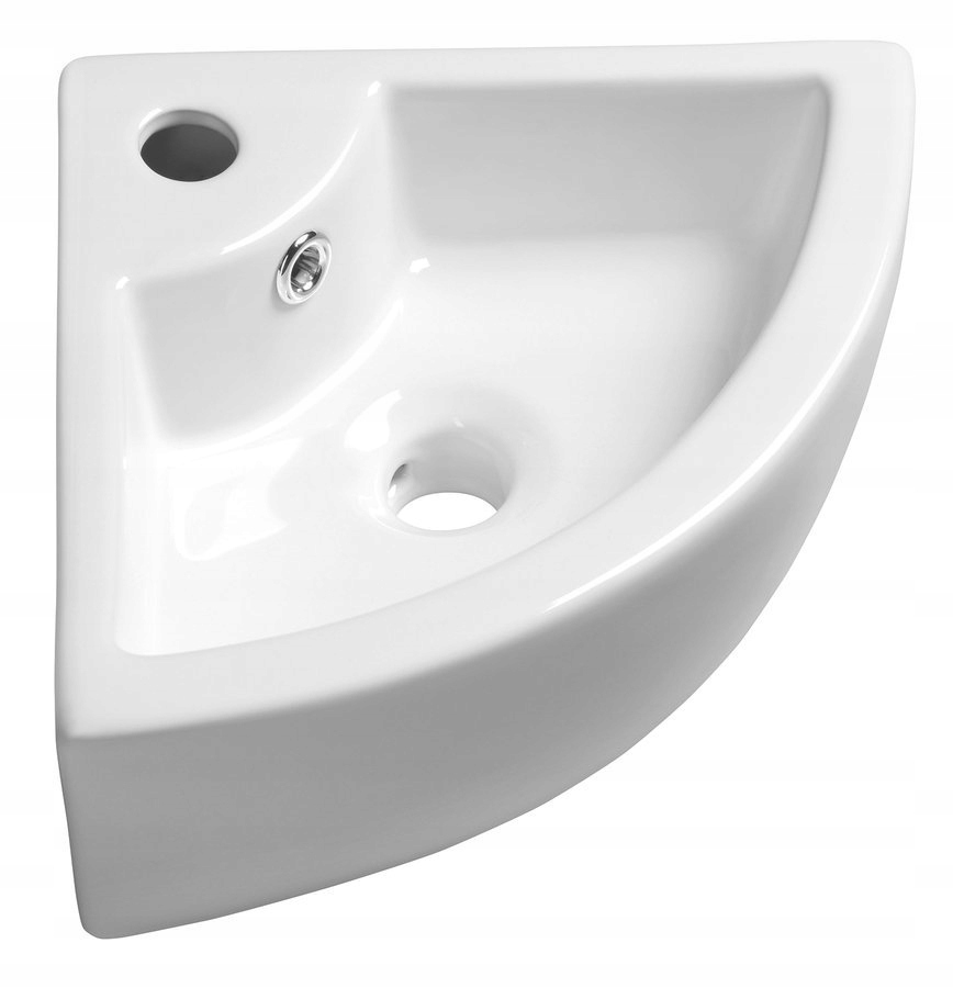 Asymetrické umývadlo -  Gynt Corner Ceramic Washbasin 33x13x33 cm AR154
