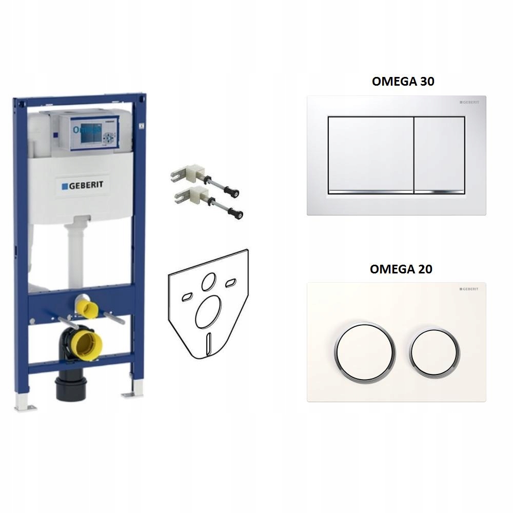 Geberit frame 4v1 Omega + tlačidla