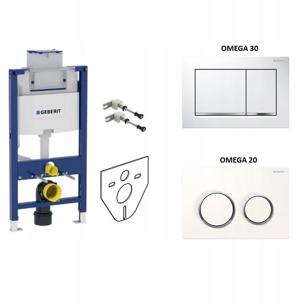 Podomietkový WC modul -  Geberit 4in1 skrytý set doofix omega