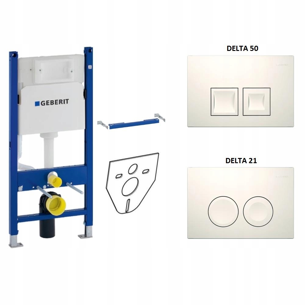 Geberit 4v1 set tlačidla skrytá rám +