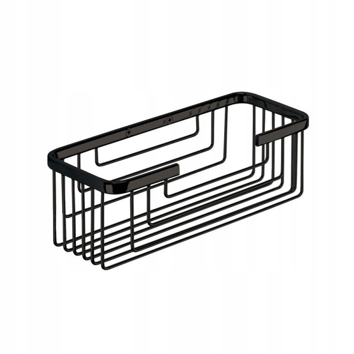 Polička do kúpeľne - Gedy Smart Poličky 252x86x102 mm čierna mata 2419-14
