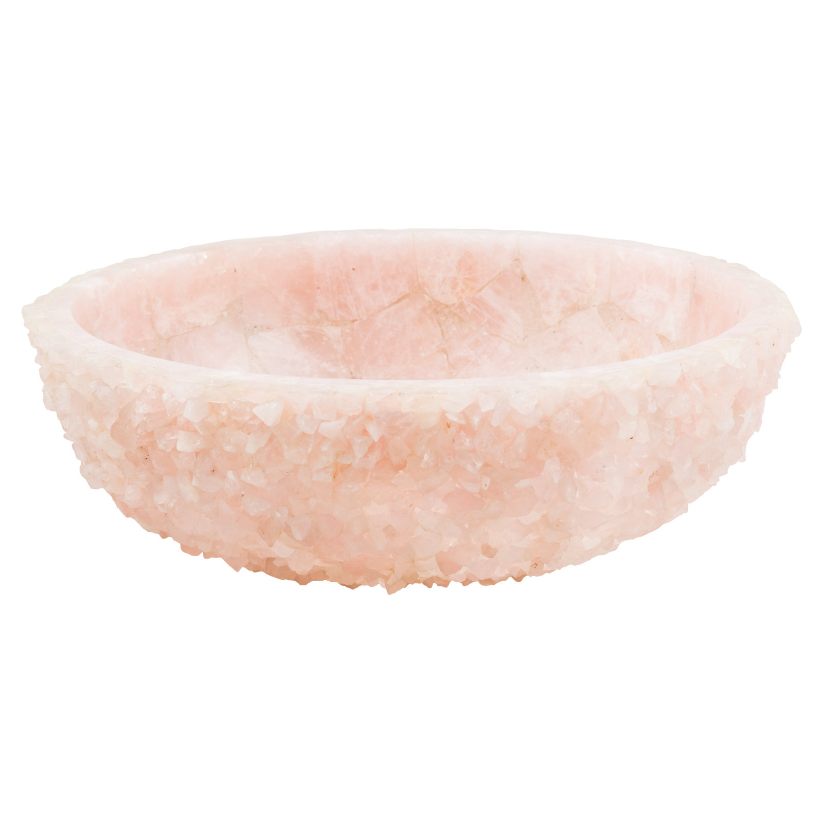 Umývadlo - GEMLOOK GL414 Pink Quartz kamenný umývadlo.
