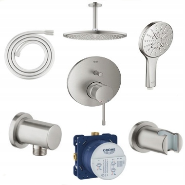 Sprchová súprava Grohe Essence 24058DC1 oceľ