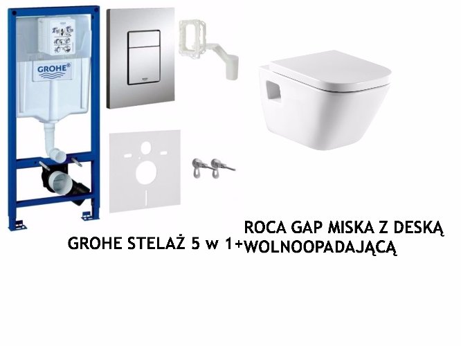 Grohe RAPID rack záchodová misa 5W1 GAP Maxiclean
