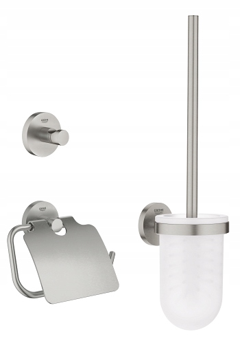 Kúpeľňová sada - Grohe sada 3in1 Essentials Nerezová oceľ