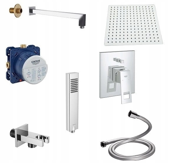 Podomietková batéria - GROHE cestíčku Eurocube Smokox New pláštenka 25