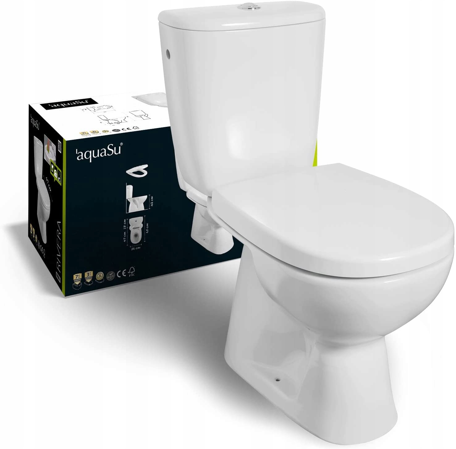 WC misa - Roca Bowl visiace misku s pomalou doskou 53x36