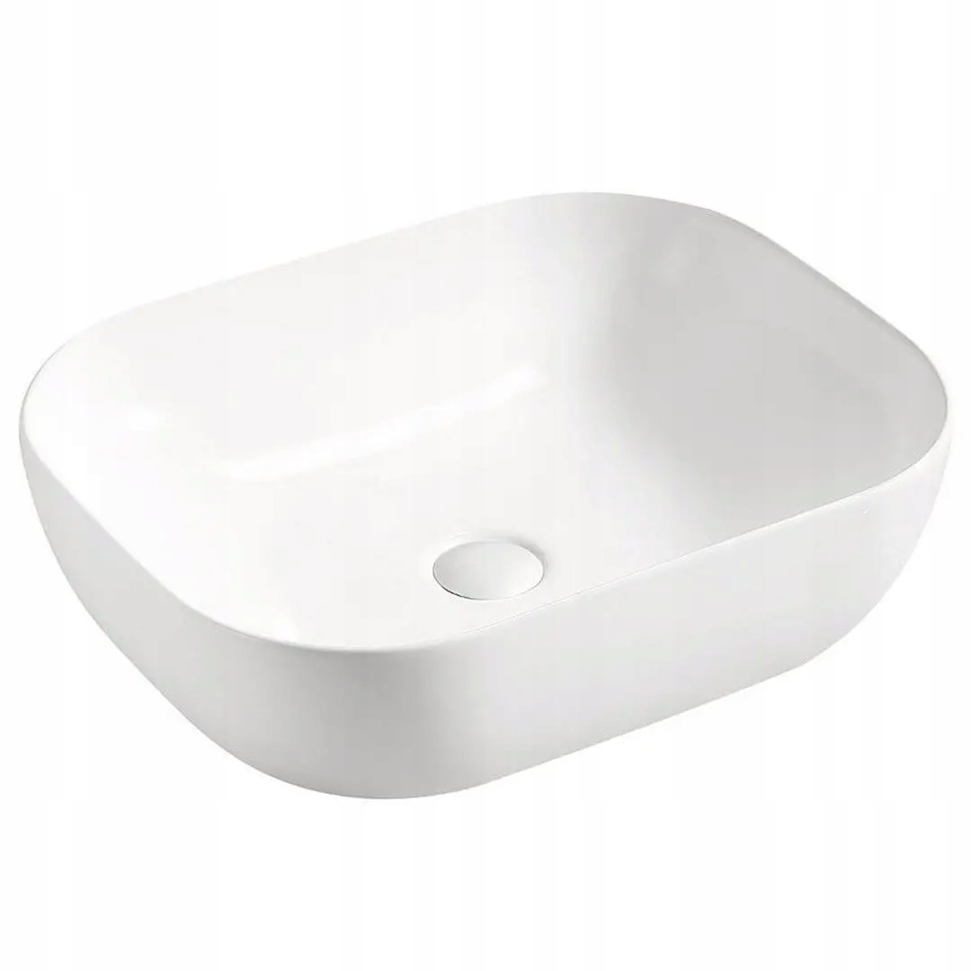 Asymetrické umývadlo -  Hakano Sade 15x50x40 Washbasin White