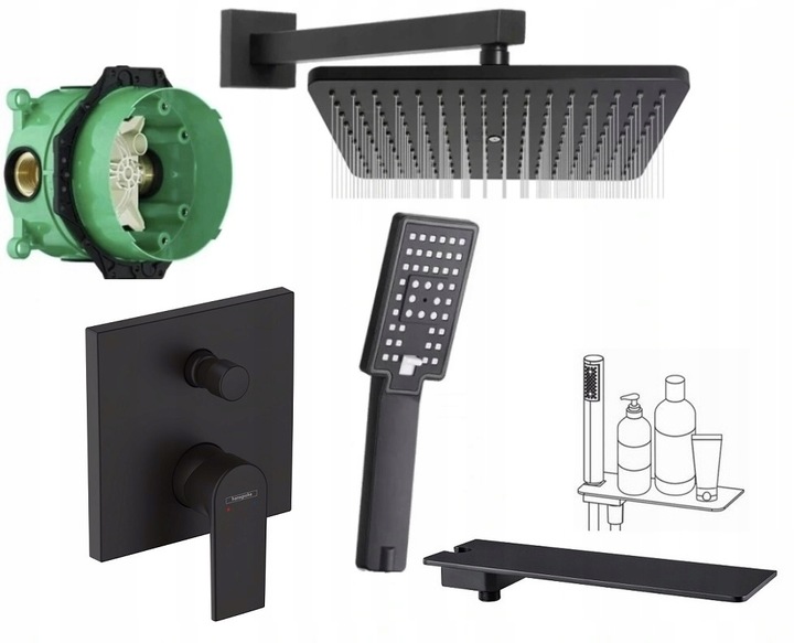 Hansgrohe skrytý mate 30 + polica