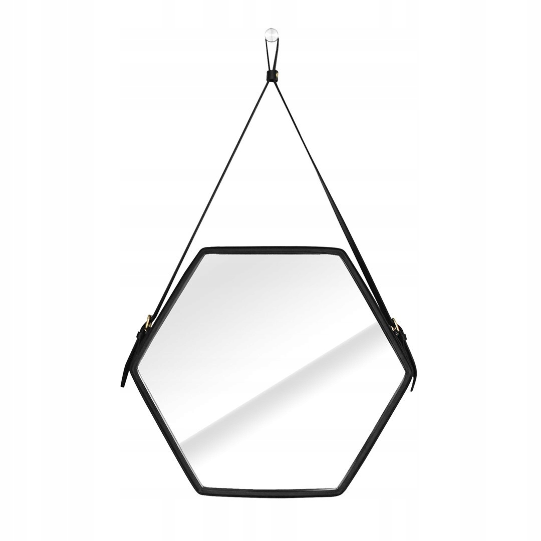 Homede Mirror Hexagon Black Cork 54x47.5x3