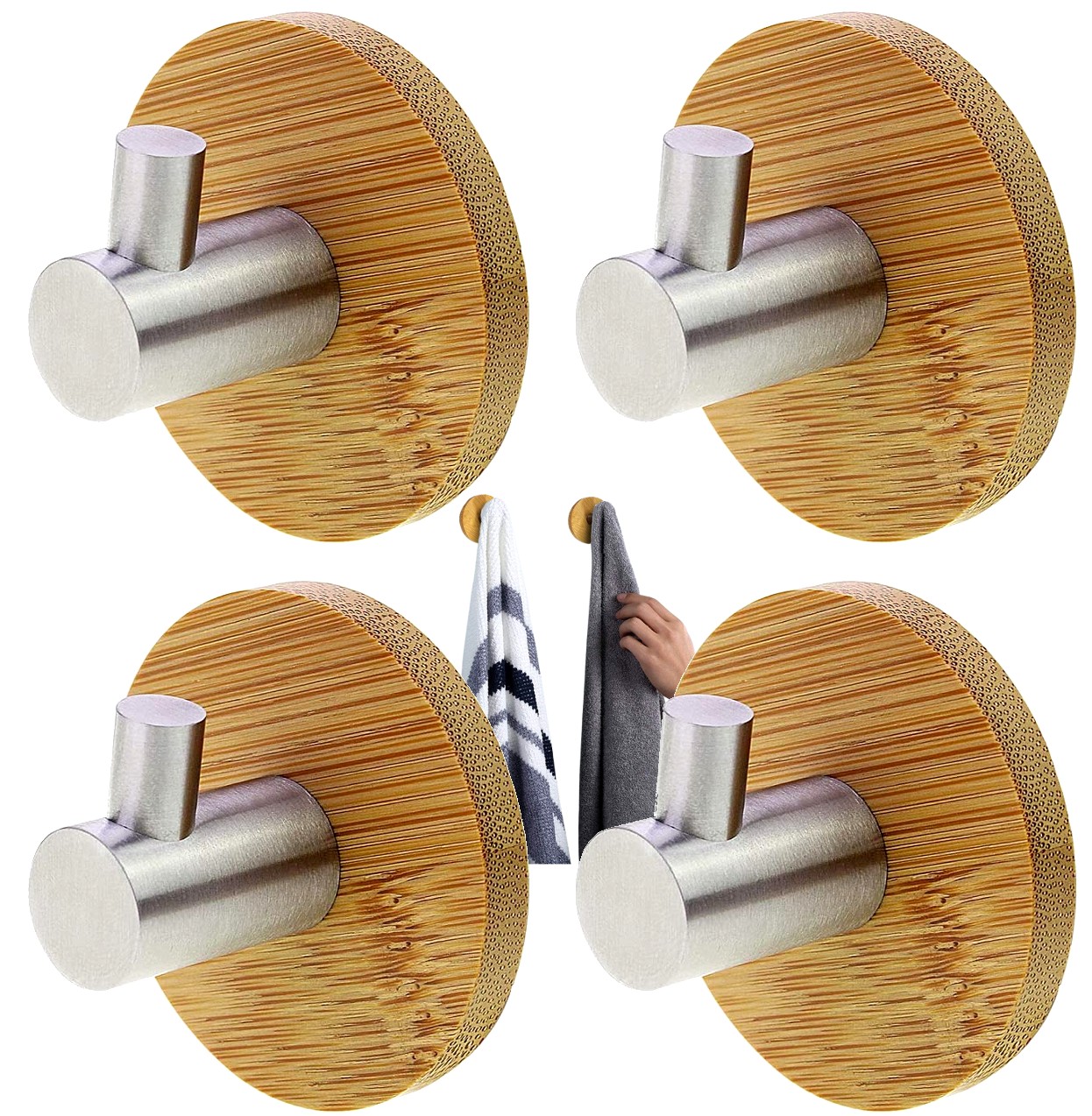 Kúpeľňové háčiky x 4 samostatne