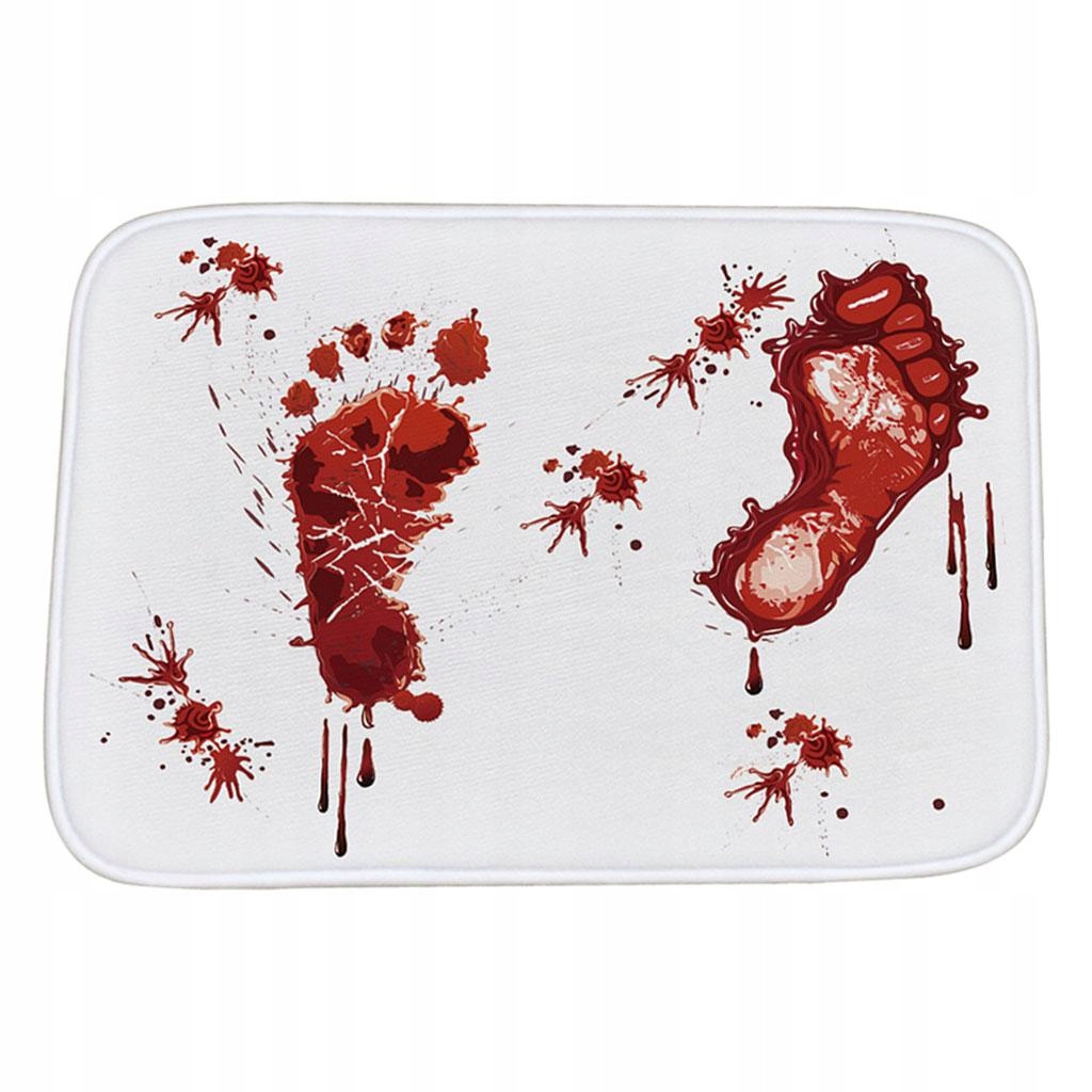 Sprchový žľab odtok - Halloween Footprint Door Mat Mat