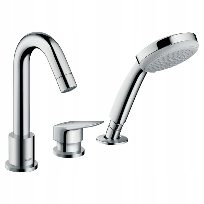 Vaňová batéria - Hansgrohe LOGIS - 3-jamková jednolôžková batéria