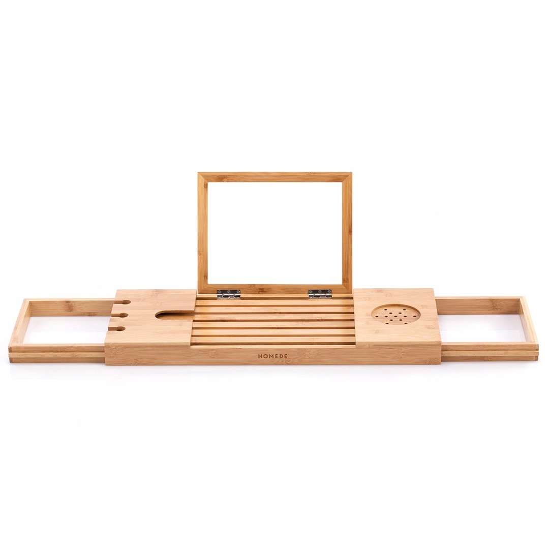 Polička do kúpeľne - Homede Bamboo 70x23x4.5 Stojan vane
