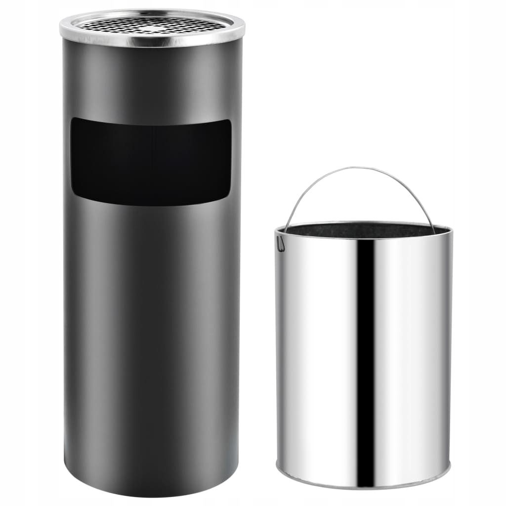 Odpadkový kôš do kúpelne - Kôš na odpadky s popolníkom, 30 l, oceľ