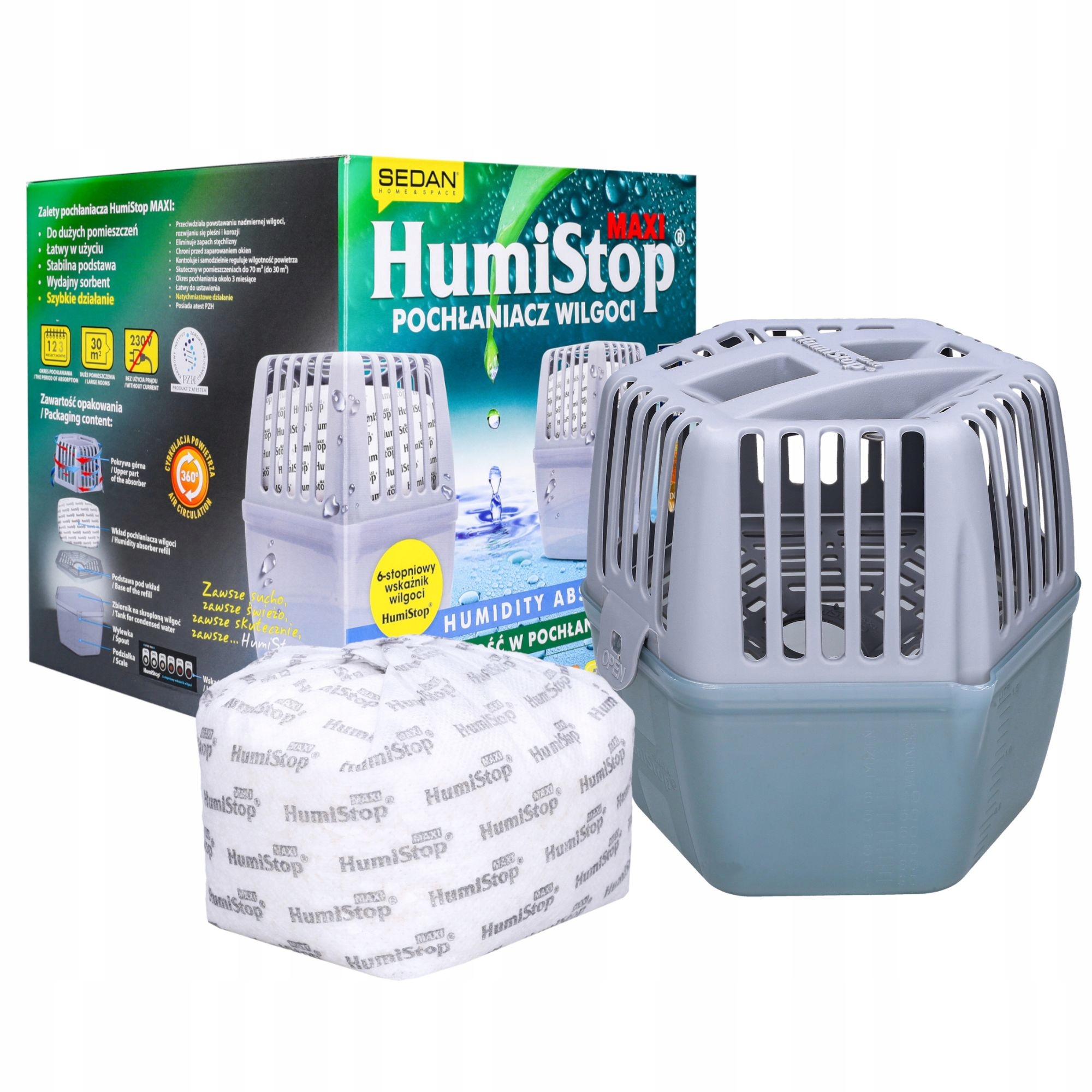 Pohlčovač vlhkosti - HUMISTOP MAXI Vlhkosť + vložte 800G
