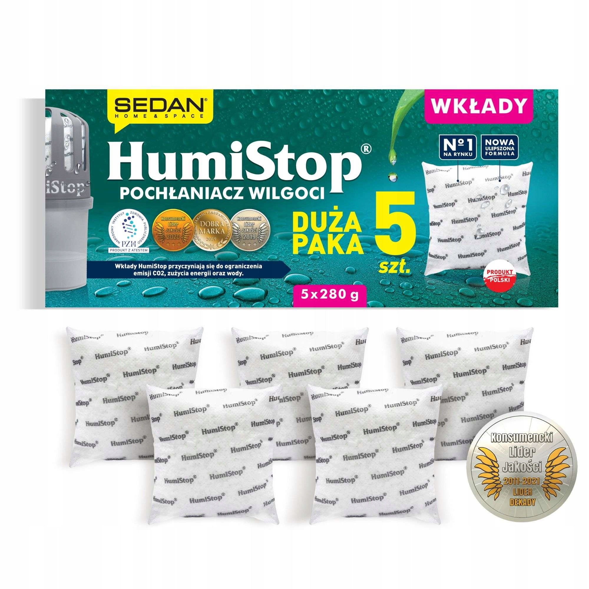 Pohlčovač vlhkosti - Príspevok Humistop prívodu absorbéra vlhkosti xxl 5ks