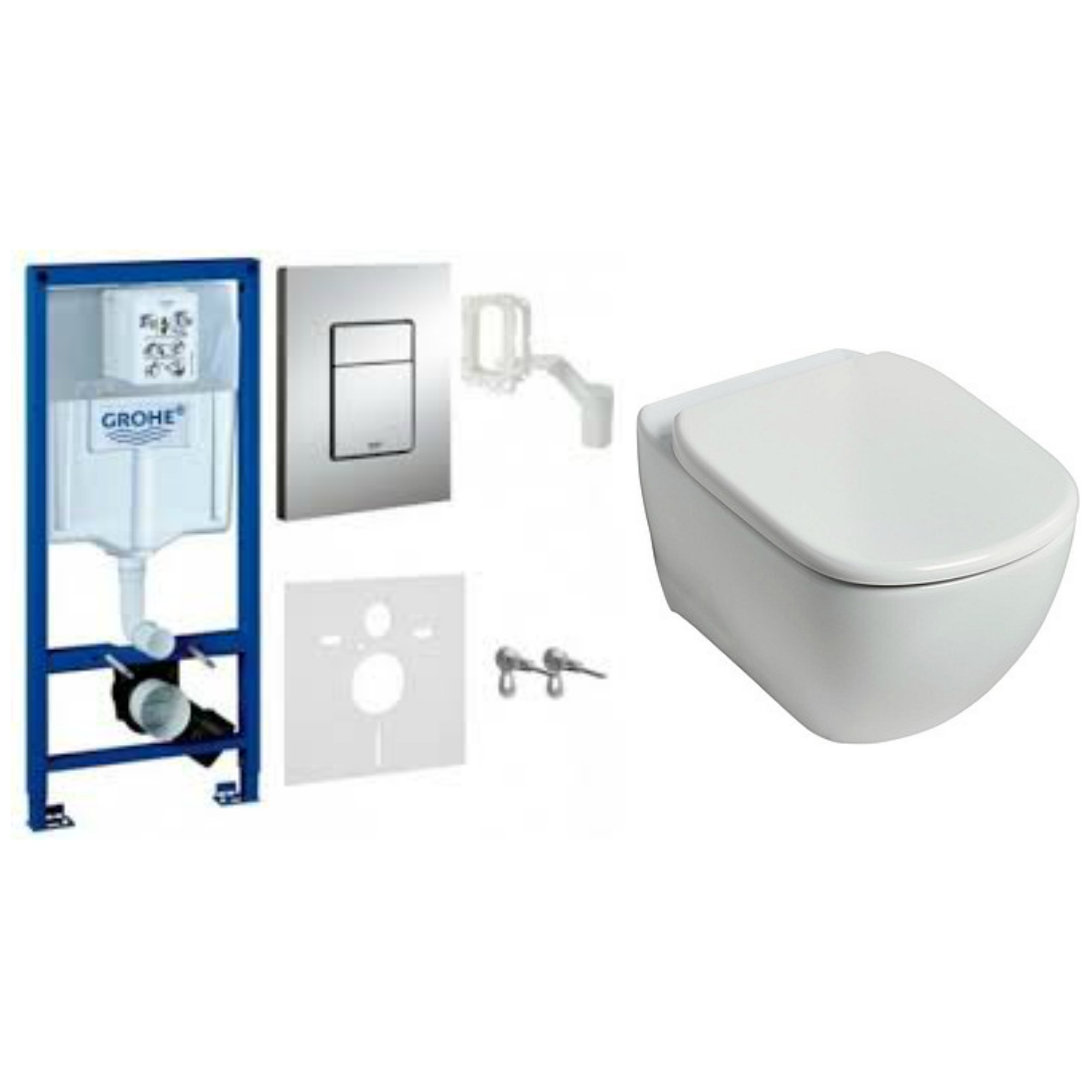 Podomietkový WC modul -  Ideálny štandardný Tesi misa Vodný rámec Grohe