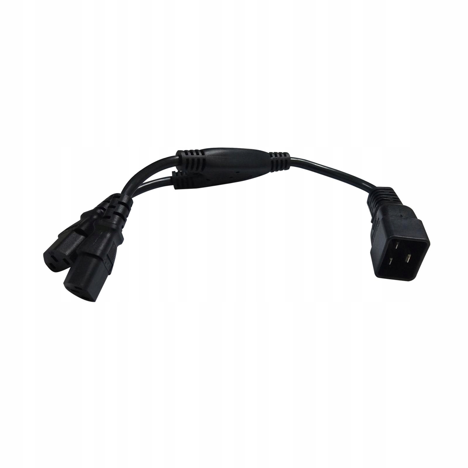 IEC320 C20 až 2x IEC320 C13 Y Branch