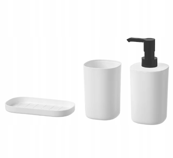 Kúpeľňová sada - Ikea Storavan kúpeľňa set mydla hrnček