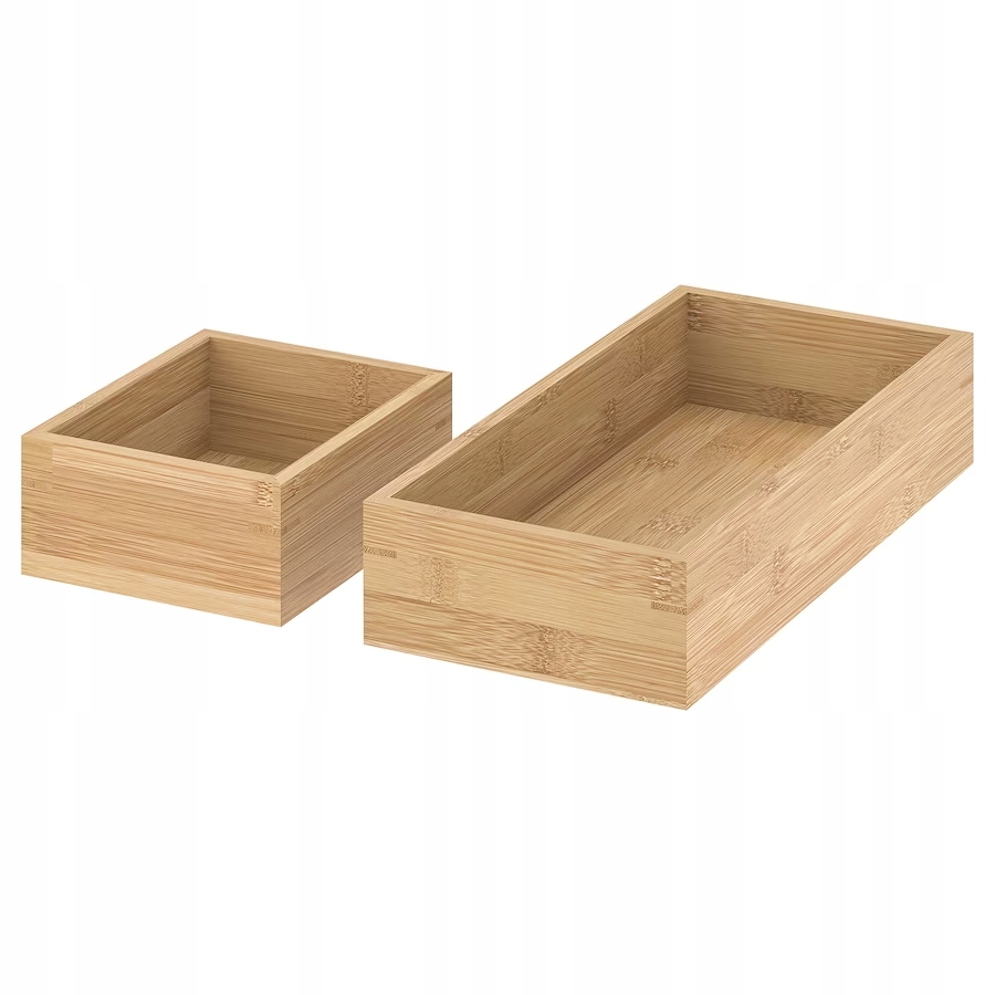 Kúpeľnový organizér -  Ikea tavelan taca 2 ks organizátor bambusový nádoba