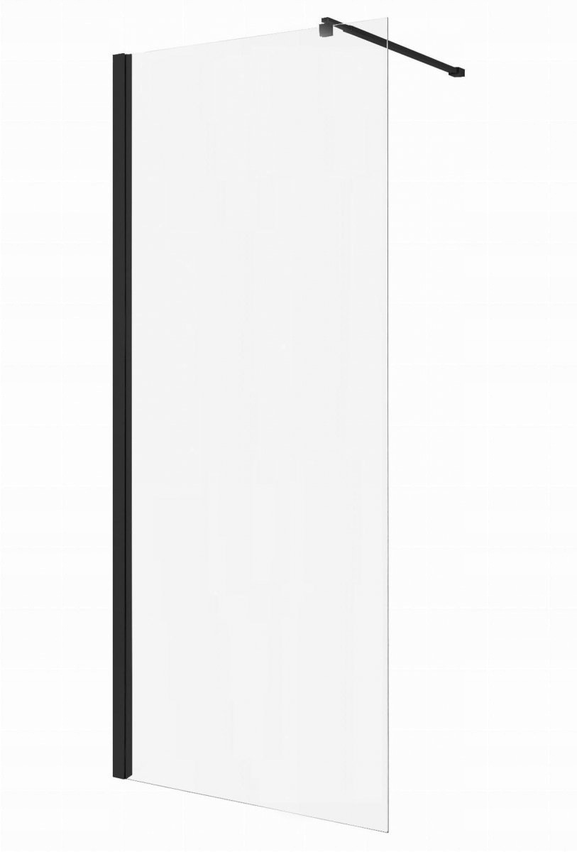 Sprchový kút, kabína - Insena Walk-In Wall Shower 100x200cm Čierna