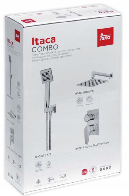 Podomietková batéria - Itaca Combo Wannov-Spray Set Teka