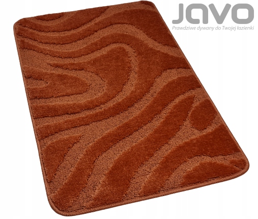 Kúpelňová predložka - JAVO predložka do kúpeľne 60x100 VENUS oranžová