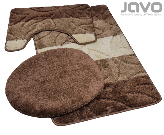 Kúpelňová predložka - Javo kúpeľne koberce 3cz 50x80 kakao listy