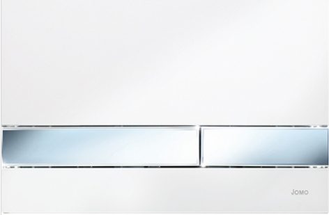 Splachovacie WC tlačítko -  Exkluzívne Jomo exkluzívne 2,0 Biały/Gloss Gloss Button