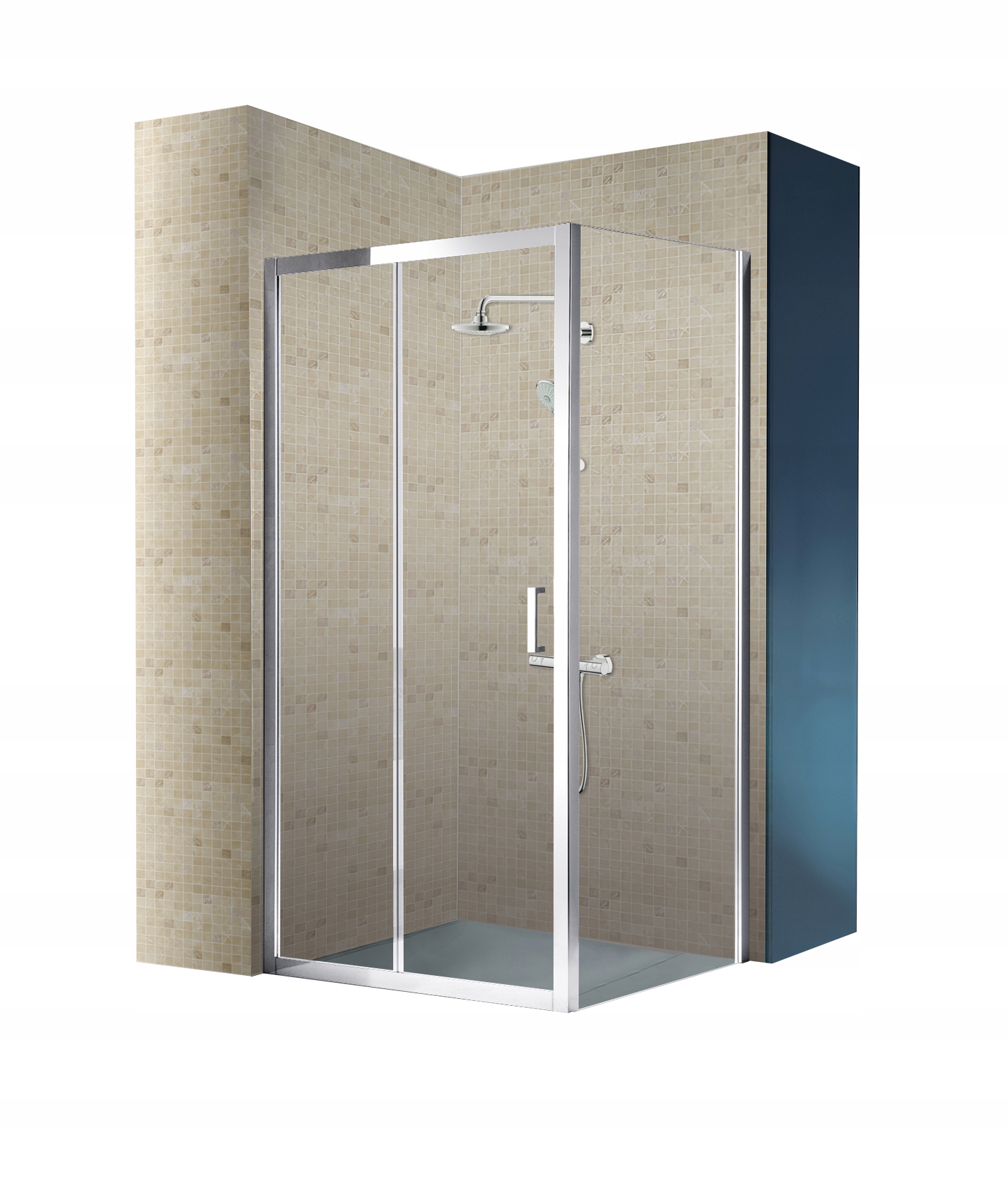 Sprchovací kút 120x90 sklo 6mm hydro san 103d