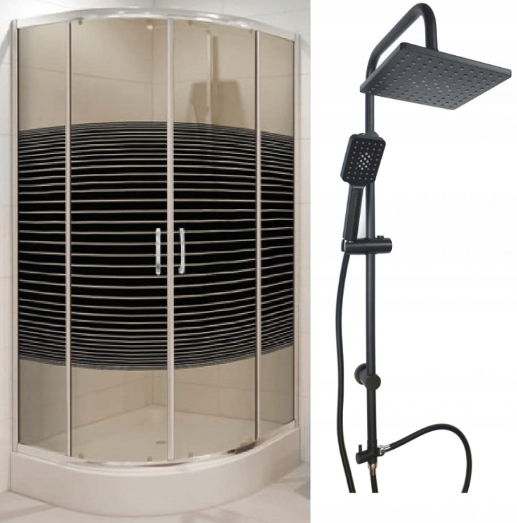 Sprchovací kút 80x80 cm + bazénik pad + pláštenka