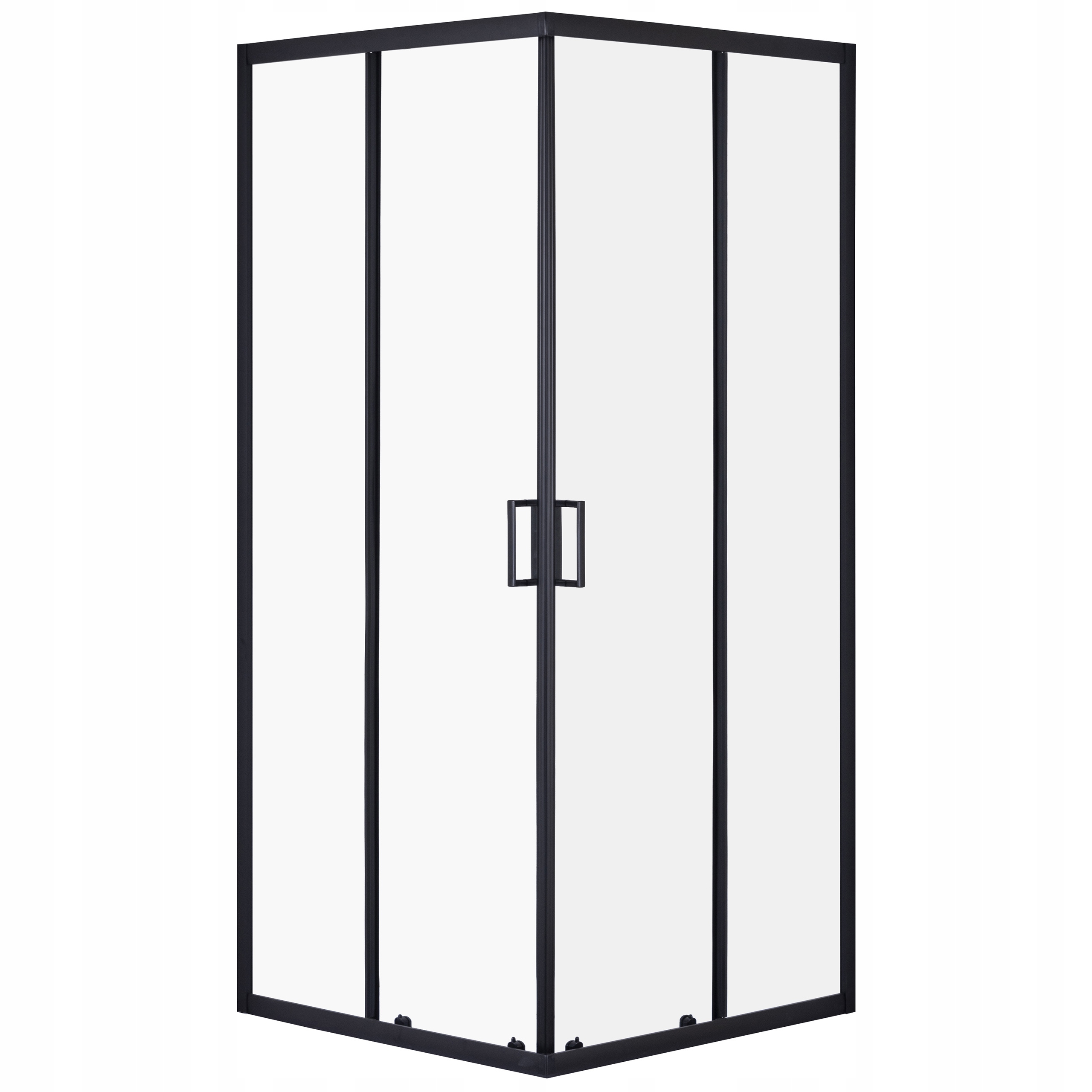 Sprchový kút, kabína - 90x90 sprchová skrinka Krčica posuvná roh čiernej