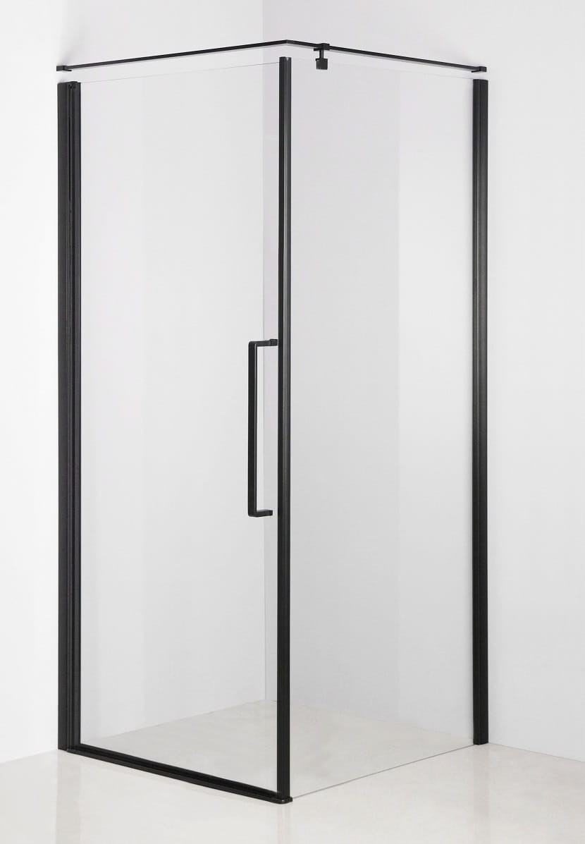 SHOWER 90x90 Sklo 6mm BLACK PROFILY