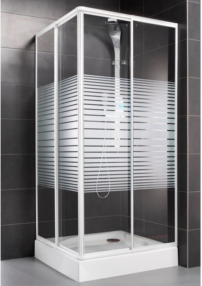 Sprchový kút, kabína - 80x80 sprchovací kút skladacie sklo 6 mm chróm