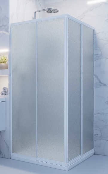 NÁMESTIE SHOWER WHITE 80x80 metakrylátu