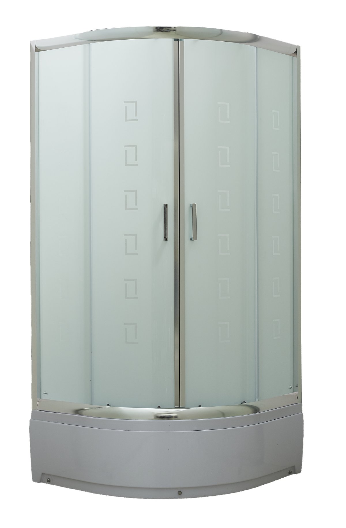 Sprchovací kút polkruhové 80x80 + bazénik pad + sifón