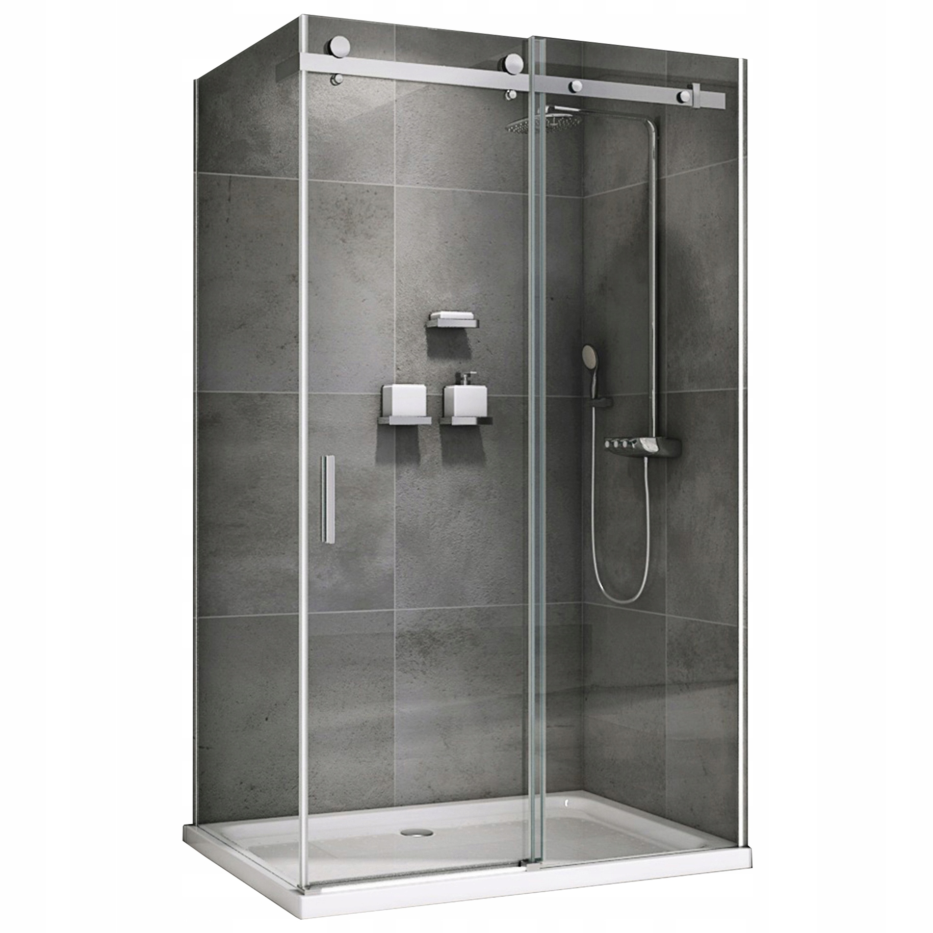 SPRCHOVÁ KABÍNA POSUVNÁ DS1000 LEYDEN 130x120