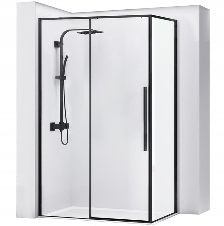 Solar Black Sprchový kút Black Frame 90x120