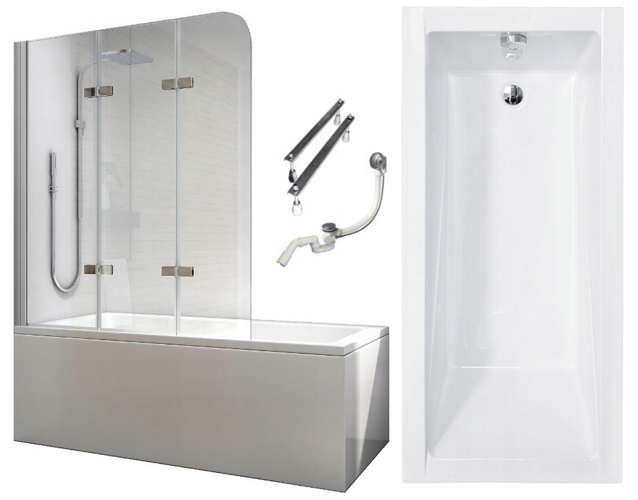 Vaňa - Besco Intima Bathtub 150 x 85 zákonov+bývanie+sifón