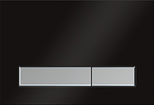 Tlačidlo KK-pol M08V1 black mat / p. SATIN